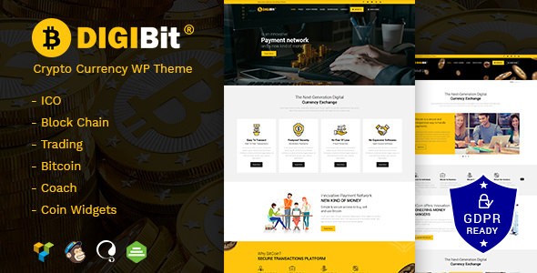 DigiBit v1.3 - Cryptocurrency Mining WordPress Theme
