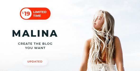 Malina v1.4.0 - Personal WordPress Blog Theme