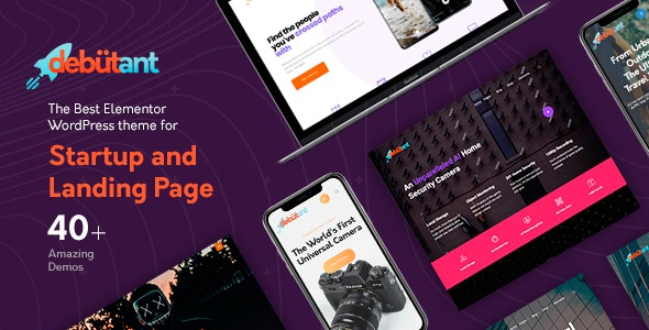 Debutant v1.0.5 - Landing Page WP theme