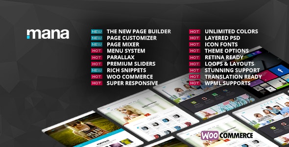 Mana v1.10 - Responsive Multi-Purpose Theme