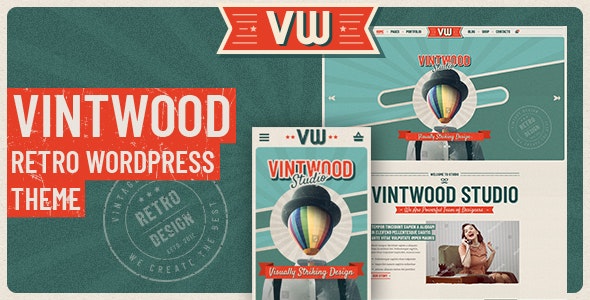 VintWood v1.0.5 - a Vintage, Retro WordPress Theme