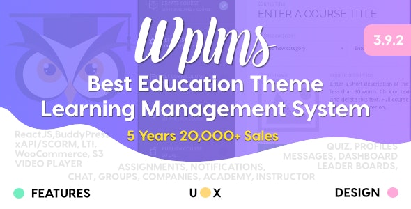 WPLMS v3.9.7 - Learning Management System for WordPress