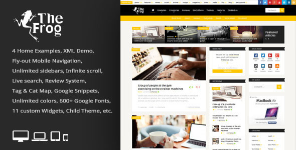 The Frog v3.3 - Creative News/Blog Magazine WP Theme