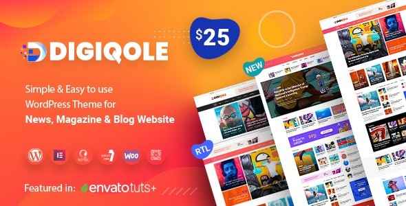 Digiqole v1.1.2 - News Magazine WordPress Theme