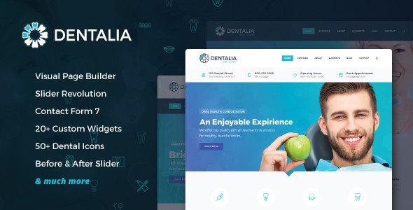 Dentalia v1.8.0.1 - Dentist & Medical WordPress Theme