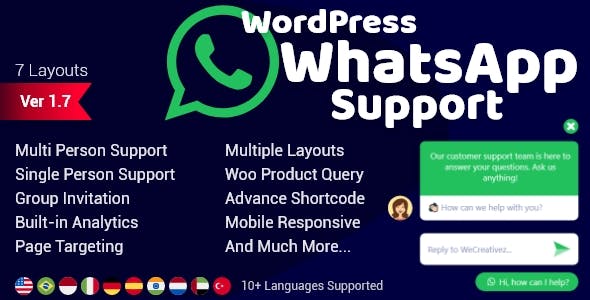 WordPress WhatsApp Support v1.8.8