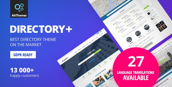 Directory+ v2.67 - WordPress Theme