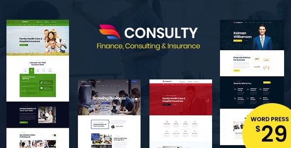 Consulty v1.0 - Business Finance WordPress Theme