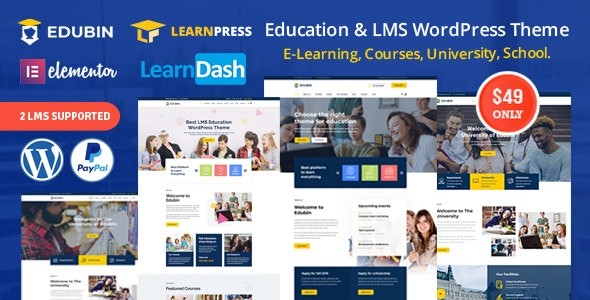 Edubin v2.0.8 – Education LMS WordPress Theme
