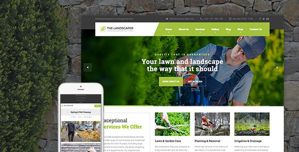 The Landscaper v1.8.3 - Lawn & Landscaping WP Theme