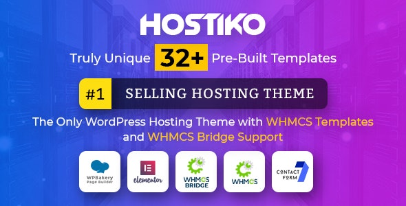 Hostiko v35.0.0 – WordPress WHMCS Hosting Themenulled