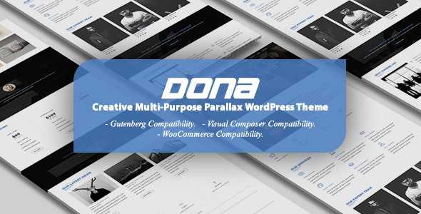 DONA v3.0 - Creative Multi-Purpose Parallax WordPress Theme