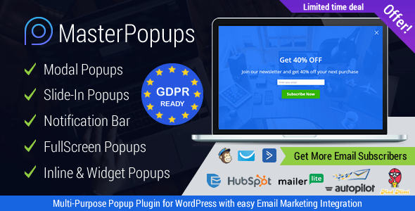 Master Popups v3.1.6 - Popup Plugin for Lead Generation