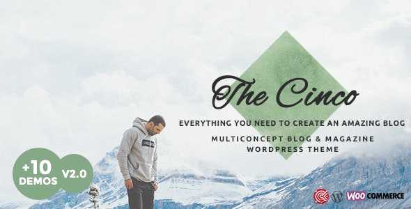 Cinco v1.0 - Multi-Concept Elegant WordPress Blog Theme