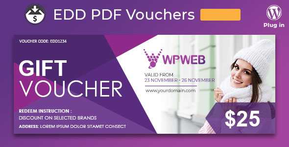 Easy Digital Downloads - PDF Vouchers v2.0.17