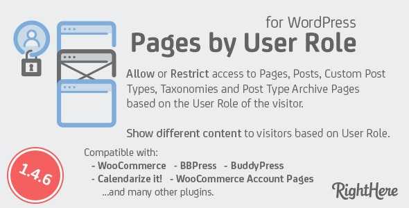 Pages by User Role for WordPress v1.4.6.96327
