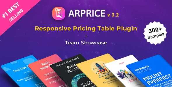 ARPrice v3.5 – Ultimate Compare Pricing table pluginnulled