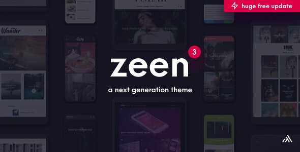 Zeen v3.6.1 - Next Generation Magazine WordPress