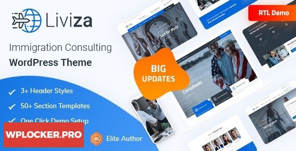 Liviza v2.0 - Immigration Consulting WordPress Theme