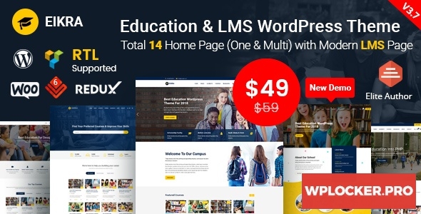 Eikra Education v3.8.3 - Education WordPress Theme