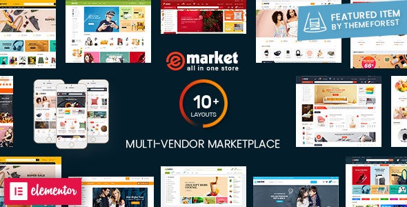 eMarket v1.9.2 - Multi Vendor MarketPlace WordPress Theme