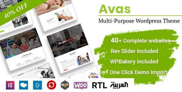 Avas v6.0.7 - Multi-Purpose WordPress Theme