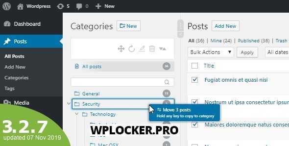 WordPress Real Category Management v3.2.14 - Custom category term order / Tree view