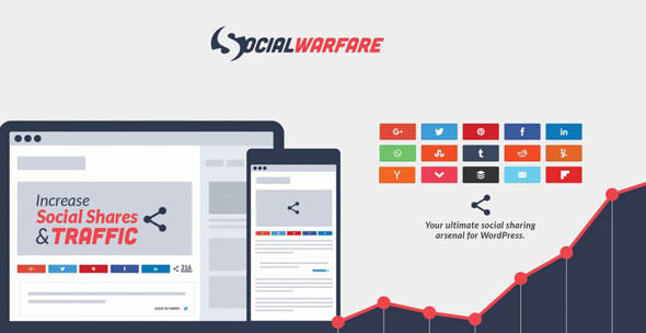 Social Warfare Pro v4.0.0 - Best Social Sharing for WordPress